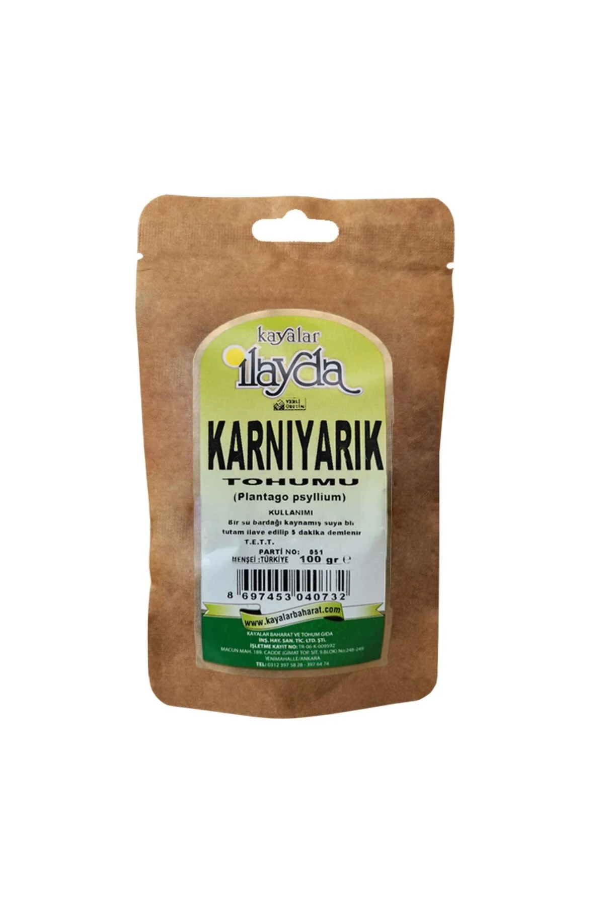 İLAYDA KARNIYARIK TOHUMU 100 GR