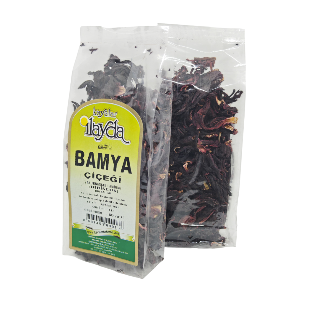 İLAYDA HİBİSKÜS(BAMYA ÇİÇEĞİ) - İADESİ YOKTUR 60 GR