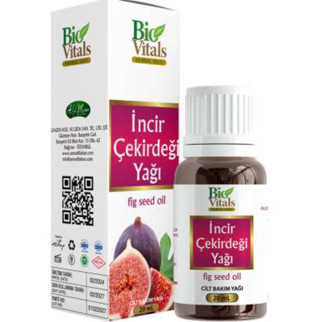 BİO VİTALS İNCİR ÇEKİRDEĞİ YAĞI 20ML