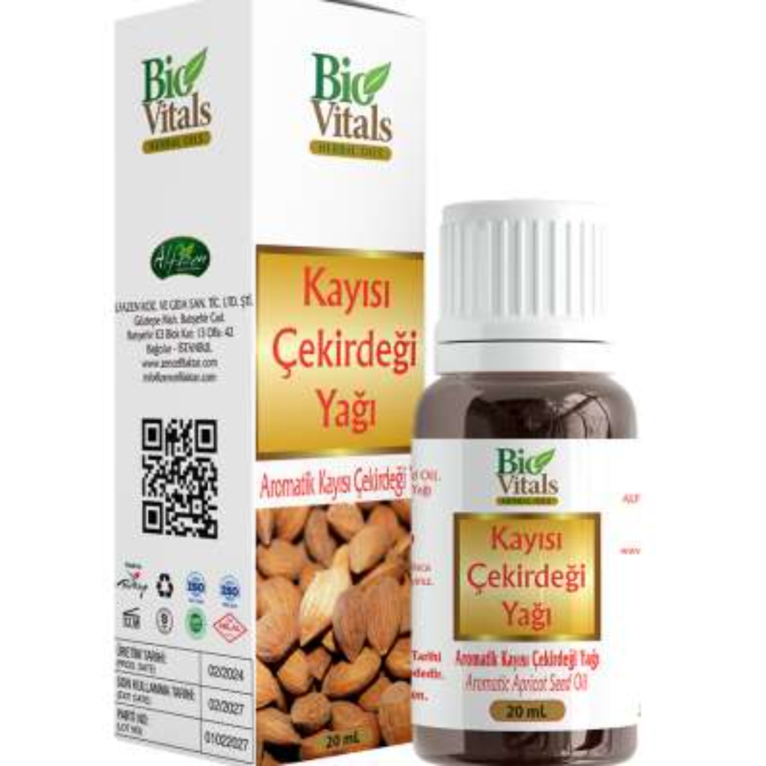 BİO VİTALS KAYISI ÇEKİRDEĞİ YAĞI 20ML