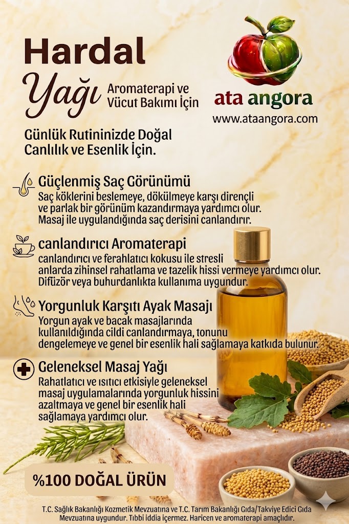 Premium Saf Hardal Yağı (Brassica Nigra / Alba)