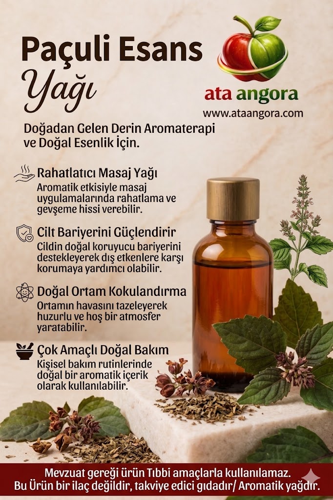 Premium Saf Paçuli Yağı (Pogostemon Cablin)