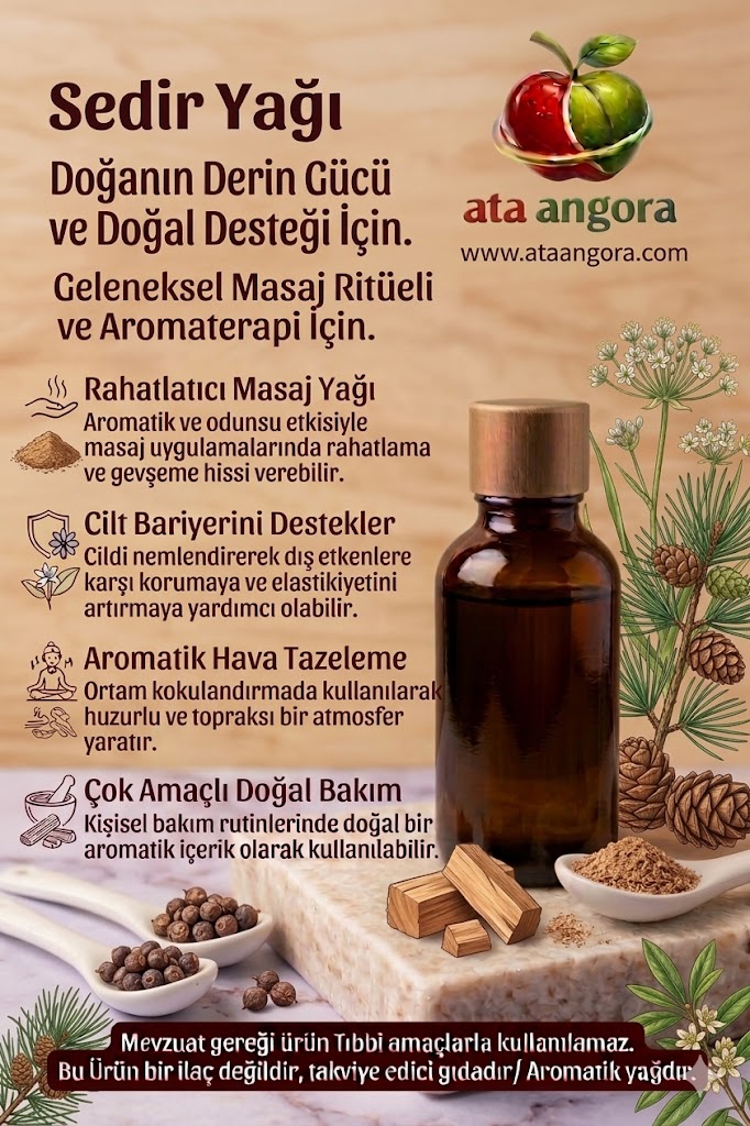 Premium Saf Sedir Yağı (Cedrus Atlantica)